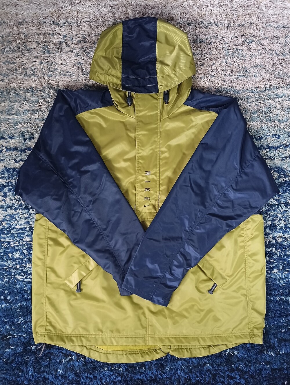 Vintage Nike 90s Anorak Windbreaker Rain Jacket Coat 1/2 Zip Pullover Mens